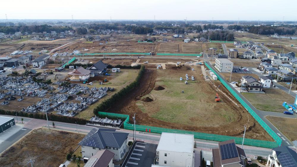 島名公園整備工事　2018年12月の進捗様子